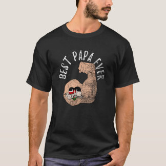 Der beste Papa-je-Kenyan-Vater-Tag Vintag T-Shirt