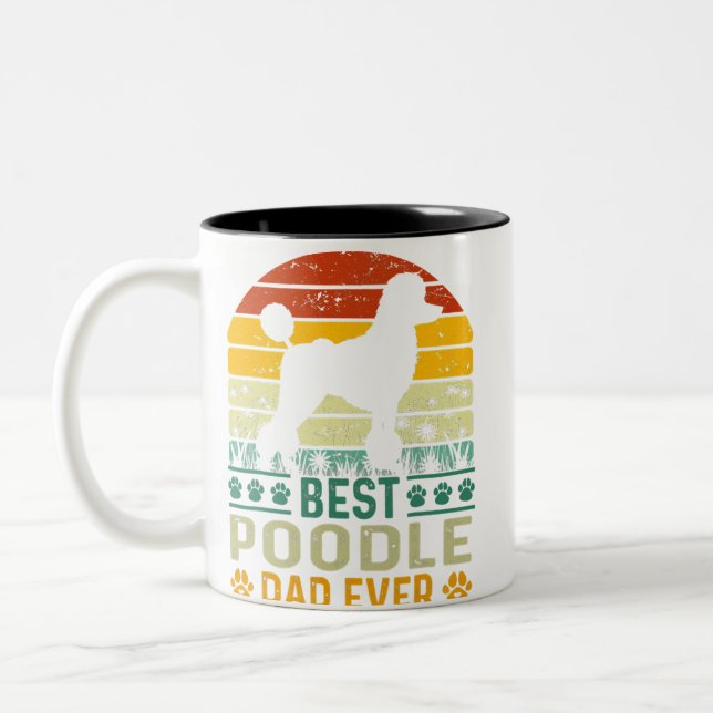 Der beste Papa je Zweifarbige Tasse (Links)