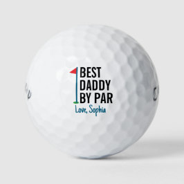 Der beste Papa nach Par Personalisierter Vater Golfball