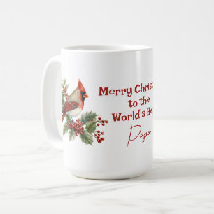 Der beste Papa-Weihnachtsrot-Kardinal der Welt Kaffeetasse