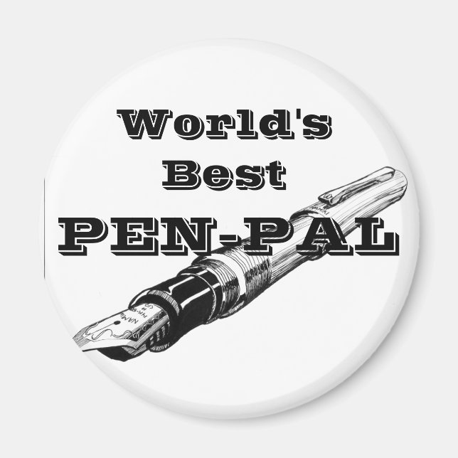 Der beste Pen Pal der Welt Magnet (Vorne)