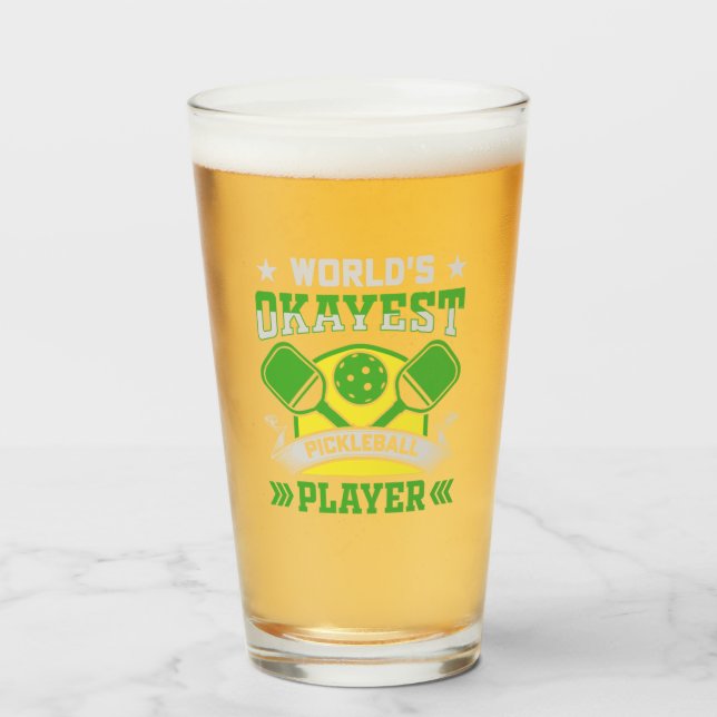 Der beste Pickleball-Spieler der Welt Glas (Vorne (Gefüllt))