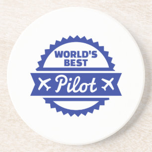 Der beste Pilot der Welt Getränkeuntersetzer