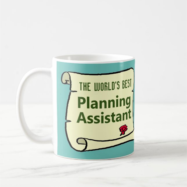 Der beste Planungsassistent der Welt. Kaffeetasse (Links)