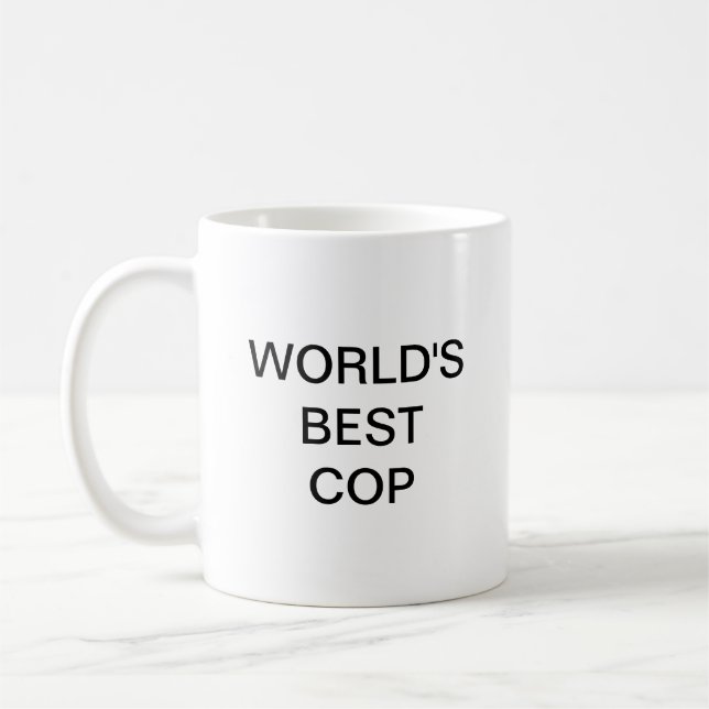 Der beste Polizist der Welt Kaffeetasse (Links)