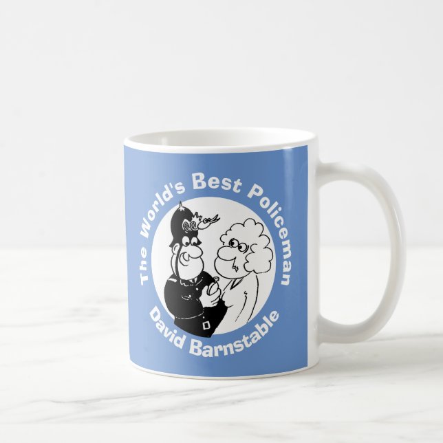 Der beste Polizist der Welt. UK Police Constable Kaffeetasse (Rechts)