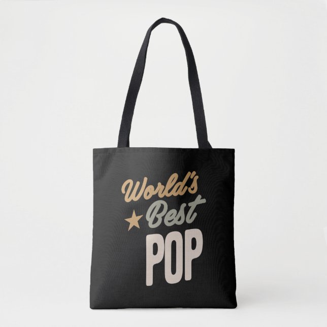 Der beste Pop der Welt - Geschenke von Vater und G Tasche (Vorderseite)