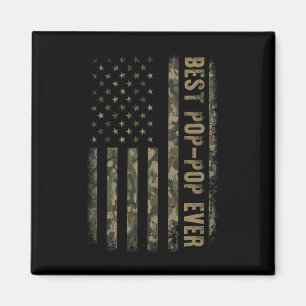 Der beste Pop Pop je Camouflage American Flag Fath Magnet