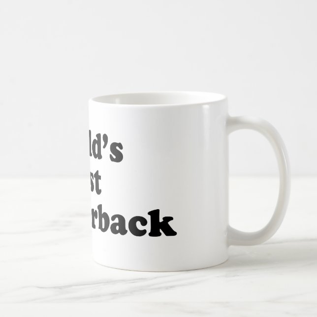 Der beste Quarterback der Welt Kaffeetasse (Rechts)
