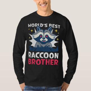 Der beste Raccoon-Bruder der Welt mit einem Raccoo T-Shirt