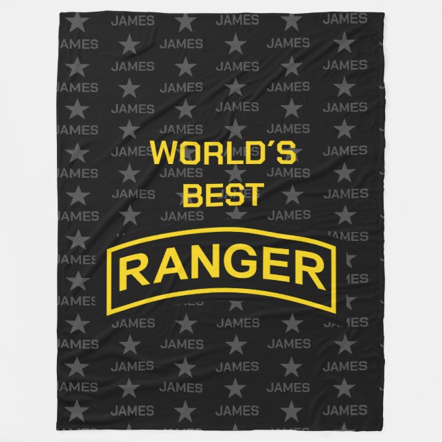 Der beste Ranger-Individuelle Name der Welt Fleecedecke (Vorderseite)