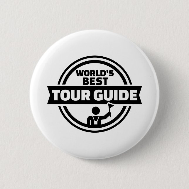 Der beste Reiseführer der Welt Button (Vorderseite)