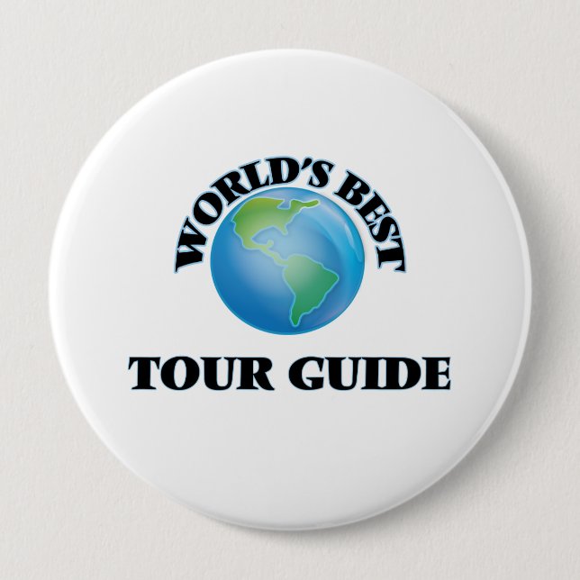 Der beste Reiseführer der Welt Button (Vorderseite)
