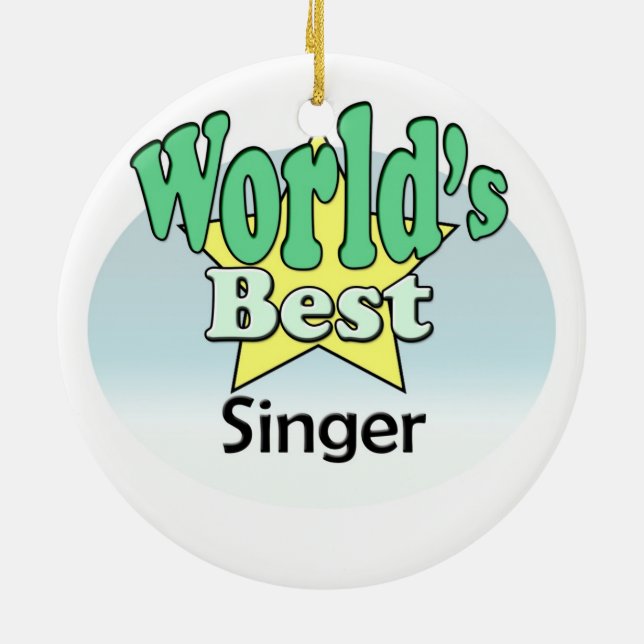 Der beste Sänger der Welt Keramikornament (Hinten)