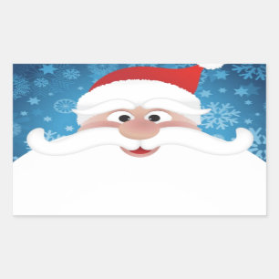 Der beste Santa Rechteckiger Aufkleber