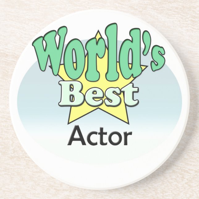 Der beste Schauspieler der Welt Getränkeuntersetzer (Vorne)
