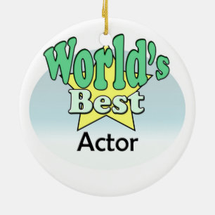 Der beste Schauspieler der Welt Keramik Ornament