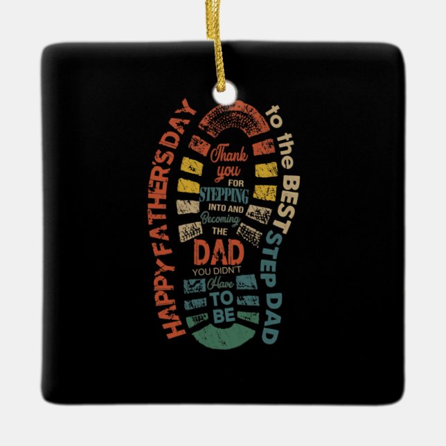 Der beste Schritt Vater Vielen Dank, dass Sie in Keramikornament (Vorderseite)