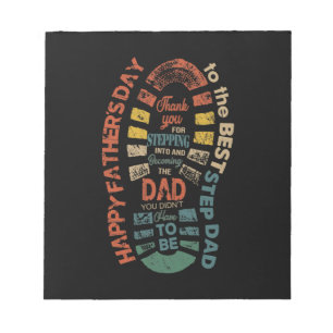 Der beste Schritt Vater Vielen Dank, dass Sie in Notizblock