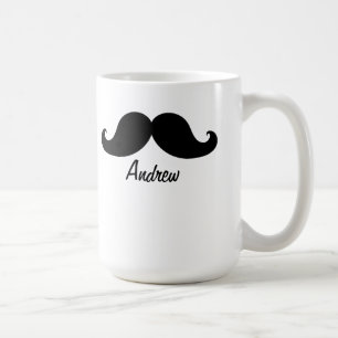 DER BESTE SCHWARZE SCHNURRBART PERSONALISIERT KAFFEETASSE