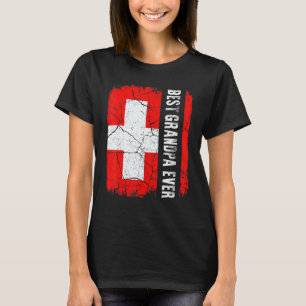 Der beste Schweizer Großvater je Schweiz Flaggenva T-Shirt
