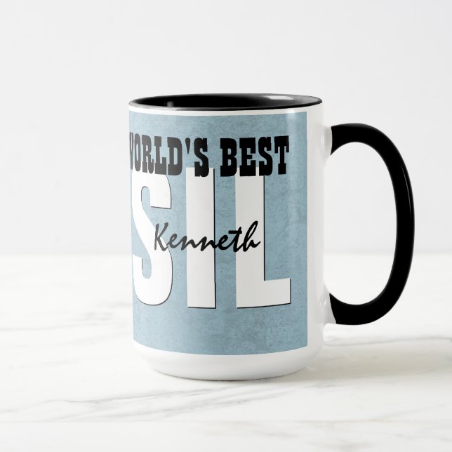 Der beste SCHWIEGERSOHN der Welt blauer Tasse (Rechts)