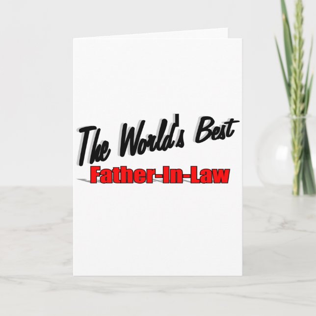 Der beste Schwiegervater der Welt Karte (Vorderseite)