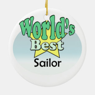 Der beste Segler der Welt Keramikornament
