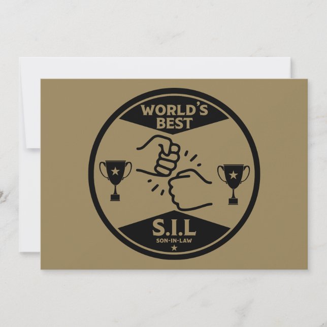 Der beste Sohn der Welt Feiertagskarte (Vorderseite)