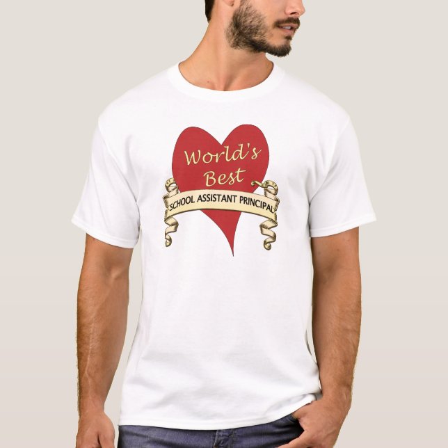 Der beste stellvertretende Schuldirektor der Welt T-Shirt (Vorderseite)