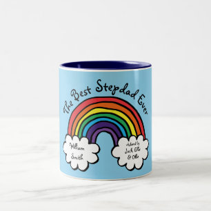 Der beste Stiefvater aller Zeiten Stiefvater Regen Zweifarbige Tasse