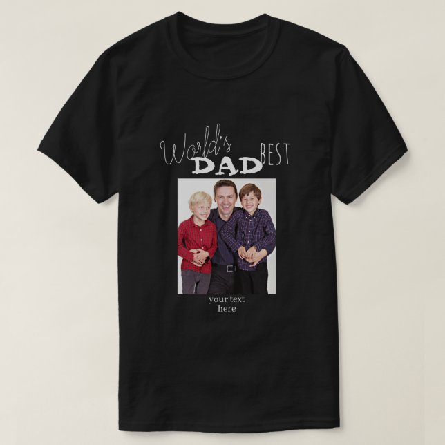Der beste T - Shirt für ein menschengeachtes Foto  (Design vorne)