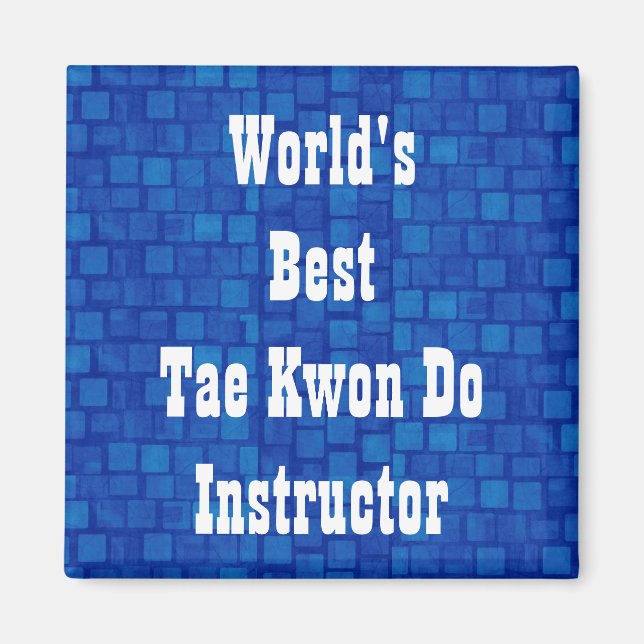 Der beste Tae Kwon Do Instructor der Welt Magnet (Vorne)