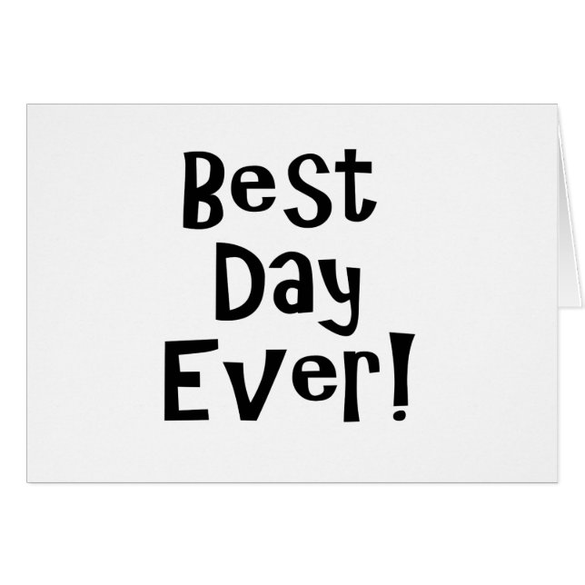 Der beste Tag aller Zeiten! (Vorderseite (Horizontal))