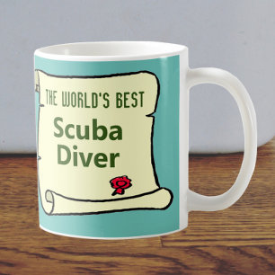 Der beste Taucher der Welt. Kaffeetasse