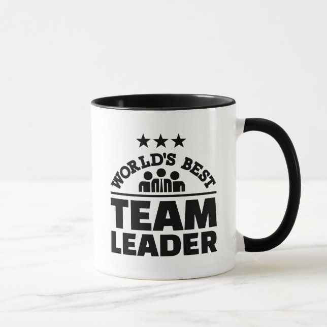 Der beste Teamleiter der Welt Tasse (Rechts)