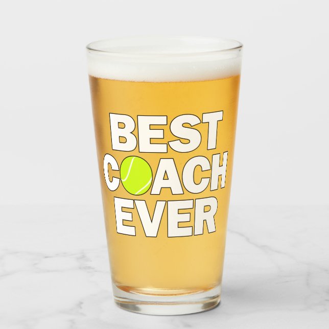 Der beste Tennistrainer aller Zeiten Vielen Dank f Glas (Vorne (Gefüllt))