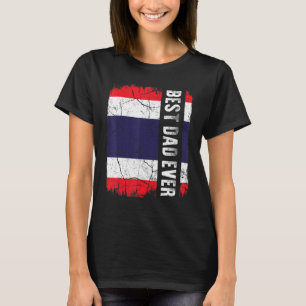 Der beste thailändische Vater je thailändischer Fl T-Shirt