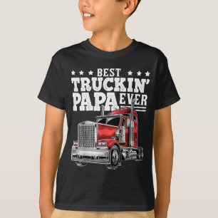 Der beste Truckin Papa je Big Rig Trucker Vater's T-Shirt
