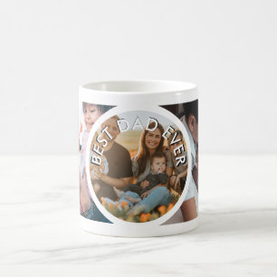 Der beste Vater aller drei Fotos Kaffeetasse