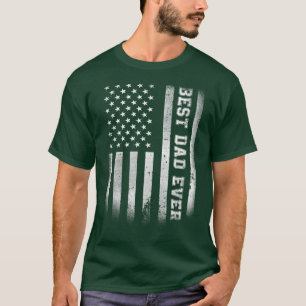 Der beste Vater aller Fahnen Amerikanischer Funny  T-Shirt