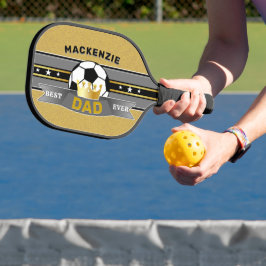 Der beste Vater aller Imitate Gold Sport Pickleball Schläger