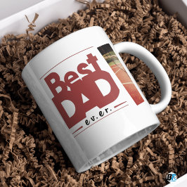 Der beste Vater aller modernen Foto, schwarzer Vat Zweifarbige Tasse