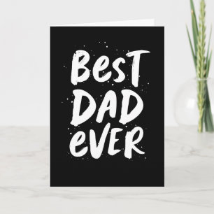 Der beste Vater aller modernen trendigen schwarzen Karte