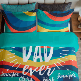 Der beste Vater aller personalisierten Kinder erne Fleecedecke