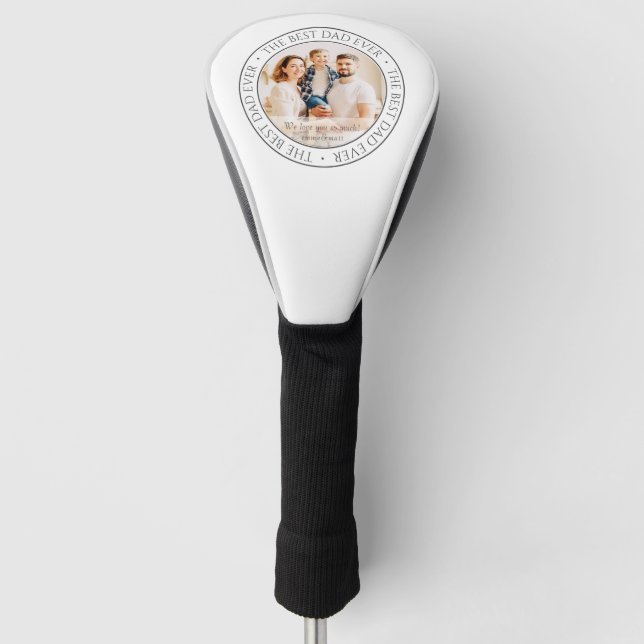 Der beste Vater aller Zeiten - Klassisches Foto Golf Headcover (Vorderseite)