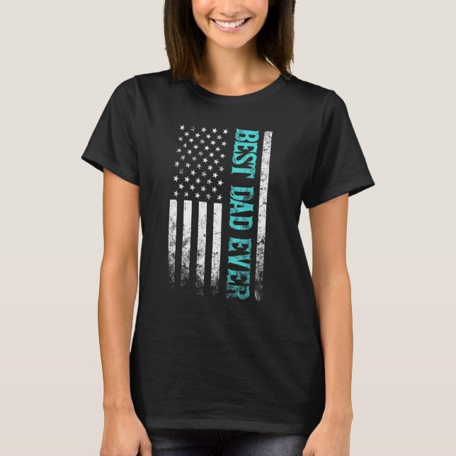 Der beste Vater aller Zeiten mit den amerikanische T-Shirt (Vorderseite)