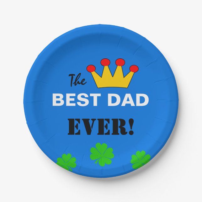 Der beste Vater aller Zeiten Pappteller (Vorderseite)