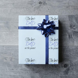 Der beste Vater auf dem Planeten Personalisierter  Geschenkpapier