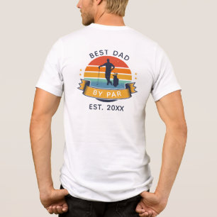 Der beste Vater bei Par Vatertag Sport Golf Custom Tri-Blend Shirt